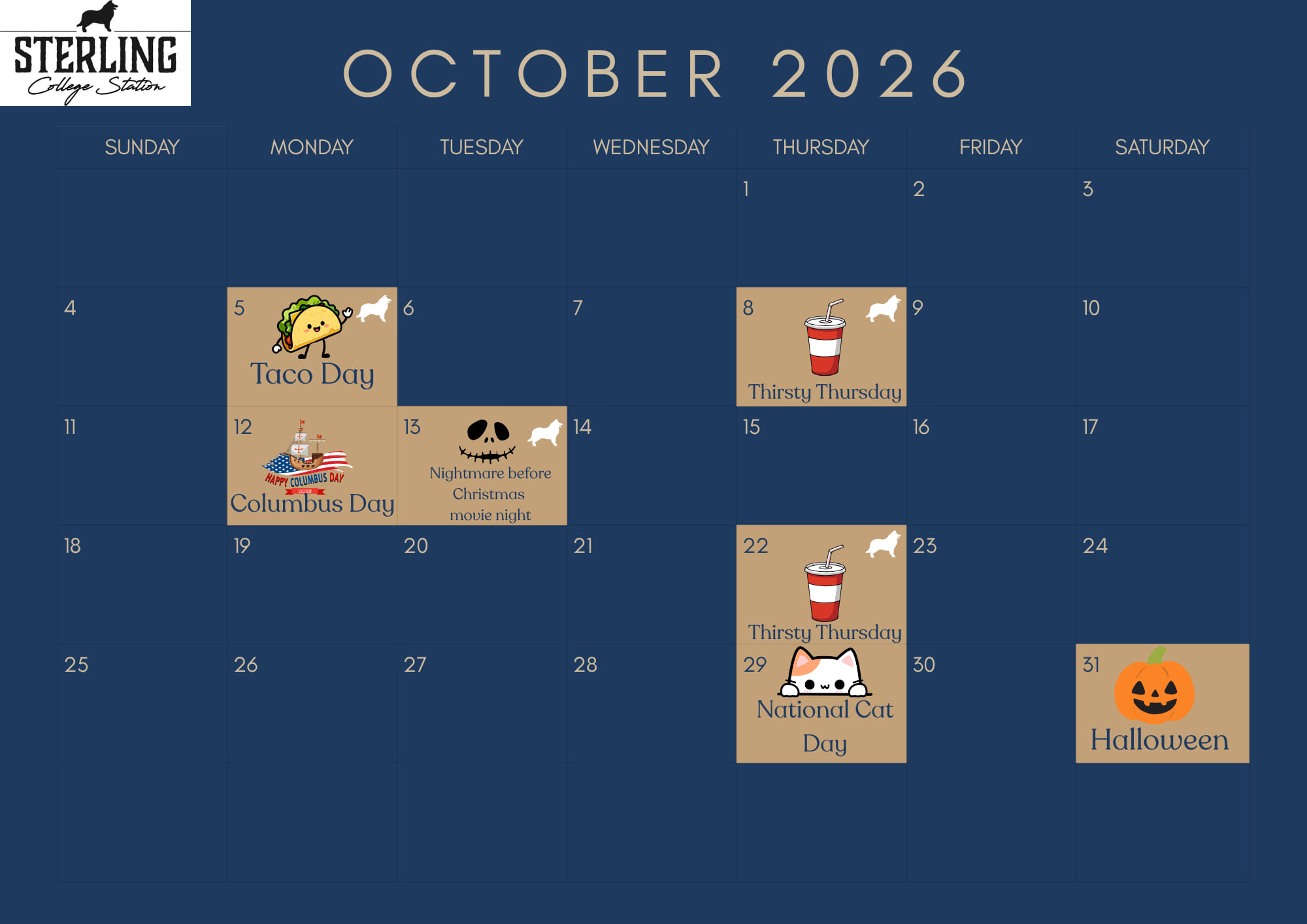 Sterling College Station Resident Events