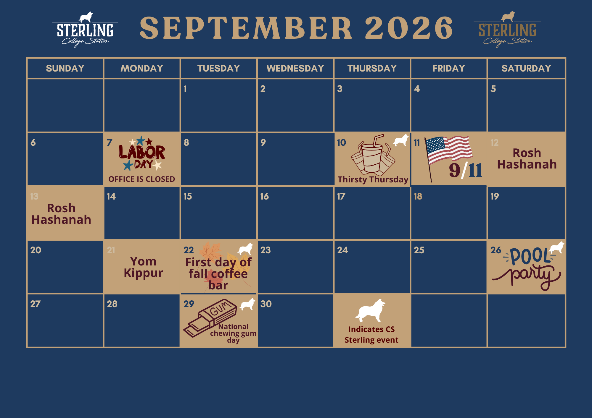 Sterling College Station Resident Events